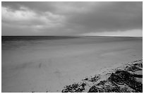 Approaching storm from Bush Key. Dry Tortugas National Park ( black and white)