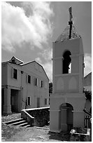 Emmaus Moravian church, Coral Bay. Saint John, US Virgin Islands ( black and white)