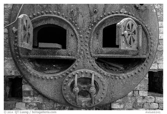 Furnace, Hassel Island. Virgin Islands National Park (black and white)