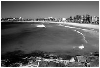 Manly beach. Sydney, New South Wales, Australia ( black and white)