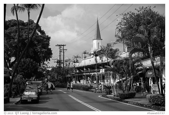 Street, Kailua-Kona. Hawaii, USA