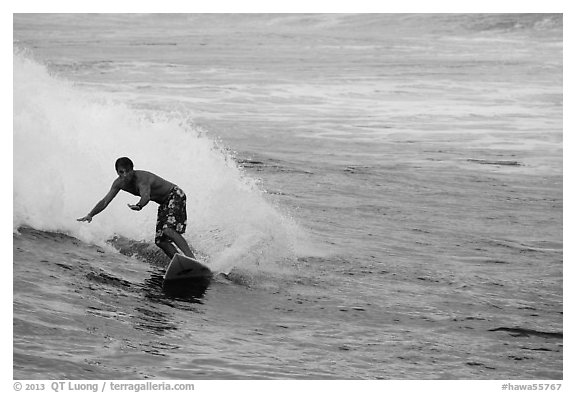 Surfer, Isaac Hale Beach. Big Island, Hawaii, USA