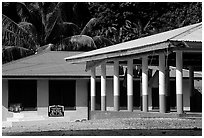 Home and fale in Luma. American Samoa ( black and white)