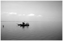 Immensity of the Tonle Sap. Cambodia ( black and white)