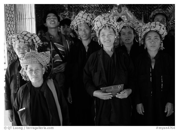 Women from Shan state visiting. Mandalay, Myanmar
