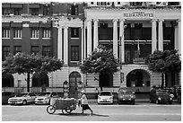 Post office. Yangon, Myanmar ( black and white)