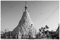 Botataung Pagoda. Yangon, Myanmar ( black and white)