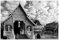 Wat Chai Phra Kiat. Chiang Mai, Thailand ( black and white)