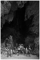 Pranang Cave, Railay. Krabi Province, Thailand ( black and white)