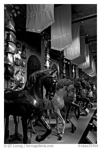 Armors and Models of royal horses,  the White House, Tower of London. London, England, United Kingdom