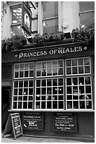 Pub the Princess of Wales. London, England, United Kingdom (black and white)