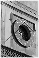 Sundial, Westminster Abbey. London, England, United Kingdom ( black and white)