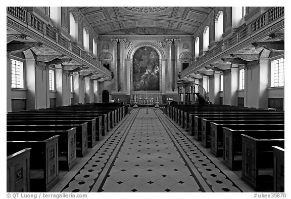 Chapel, Greenwich Hospital. Greenwich, London, England, United Kingdom
