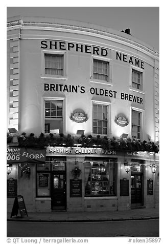 Spanish Galleon Tavern and  Shepherd Neame brewer, Britain's oldest. Greenwich, London, England, United Kingdom