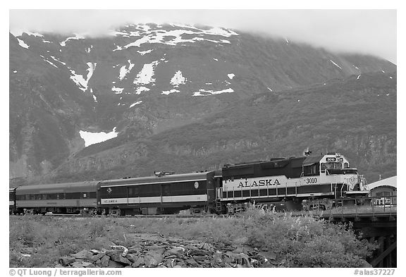 Alaska train. Whittier, Alaska, USA