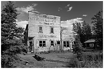Old hardware store. McCarthy, Alaska, USA ( black and white)