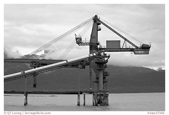Coal unloading installation. Seward, Alaska, USA