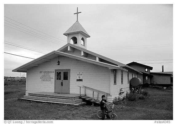Church Saint George in the Arctic. Kotzebue, North Western Alaska, USA