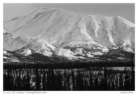Mountains in winter. Alaska, USA