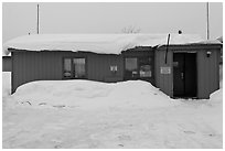 Post Office, Coldfoot. Alaska, USA (black and white)