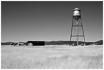 Water citern. California, USA ( black and white)