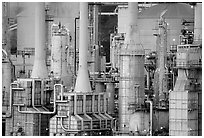Rodeo San Francisco Refinery. San Pablo Bay, California, USA (black and white)