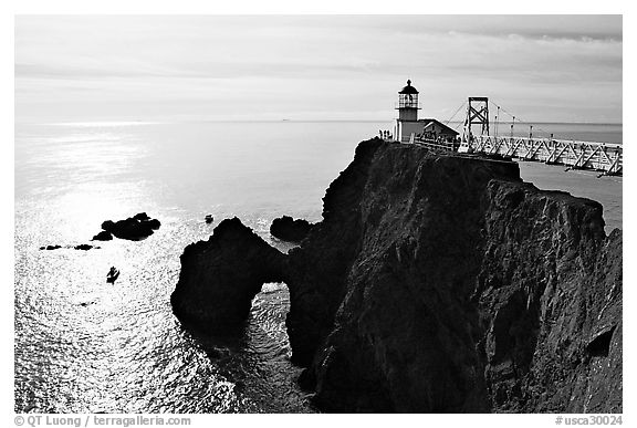 Point Bonita Lighthouse, afternoon. California, USA