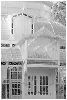 Conservatory of the Flowers, Golden Gate Park. San Francisco, California, USA ( black and white)