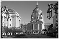 City Hall. San Francisco, California, USA (black and white)