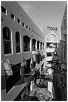 Westfield Horton Plaza designed by Jon Jerde. San Diego, California, USA ( black and white)