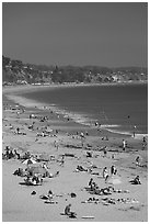 New Brighton State Beach, Capitola. Capitola, California, USA ( black and white)