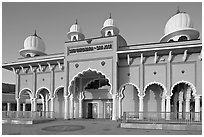 Sikh Gurdwara Temple, afternoon. San Jose, California, USA ( black and white)