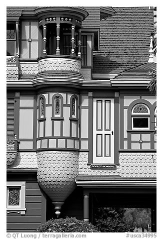 Door to nowhere. Winchester Mystery House, San Jose, California, USA
