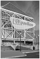 HP Pavilion (former Arena). San Jose, California, USA (black and white)