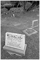 Pet cemetery, Colma. California, USA (black and white)