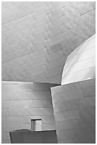 Steel Facade detail, Walt Disney Concert Hall. Los Angeles, California, USA ( black and white)