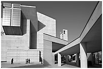 Cathedral of our Lady of the Angels, designed by Jose Rafael Moneo. Los Angeles, California, USA (black and white)