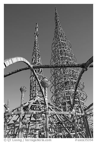 Whimsical Watts Towers. Watts, Los Angeles, California, USA
