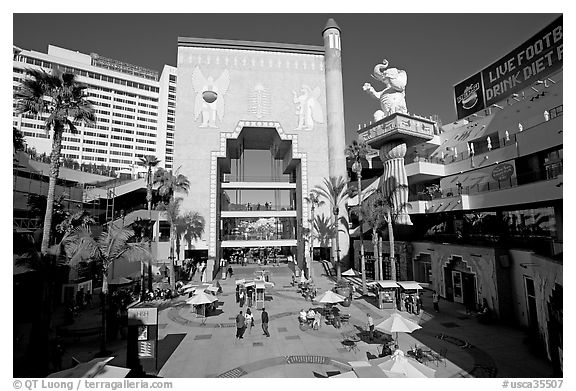 Babylon court of the Hollywood and Highland complex. Hollywood, Los Angeles, California, USA