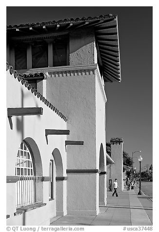 Burlingame historic train depot. Burlingame,  California, USA
