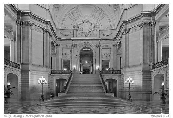 Inside San Francisco City Hall. San Francisco, California, USA