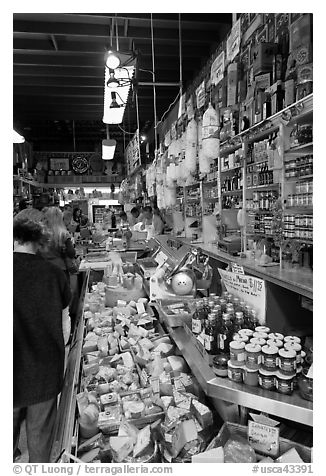 Inside Italian gourmet grocery store, Little Italy, North Beach. San Francisco, California, USA