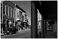Main Street, Yreka. California, USA (black and white)