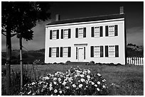 The White House of Half Moon Bay, James Johnston Homestead. Half Moon Bay, California, USA ( black and white)