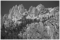 Castle Crags, Castle Crags SP. California, USA ( black and white)