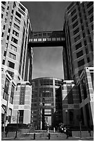 Federal building. Oakland, California, USA ( black and white)