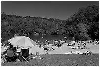 Anza Lake, Tilden Park. Berkeley, California, USA ( black and white)