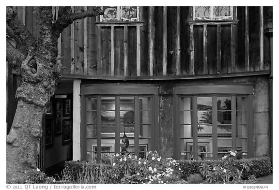 Art gallery housed in old house. Carmel-by-the-Sea, California, USA