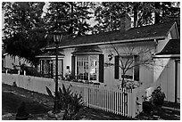 Hauck House, Almaden. San Jose, California, USA ( black and white)