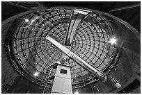ames Lick telescope. San Jose, California, USA ( black and white)